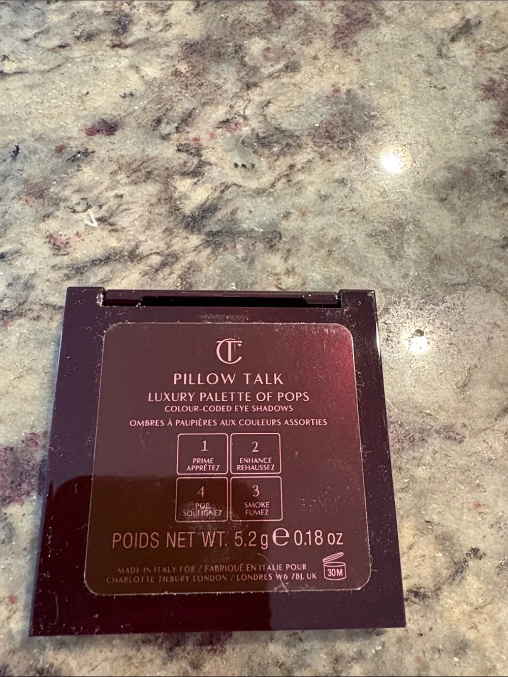 Charlotte Tilbury Pillow Talk Eye Shadow Palette - Burgundy & Gold